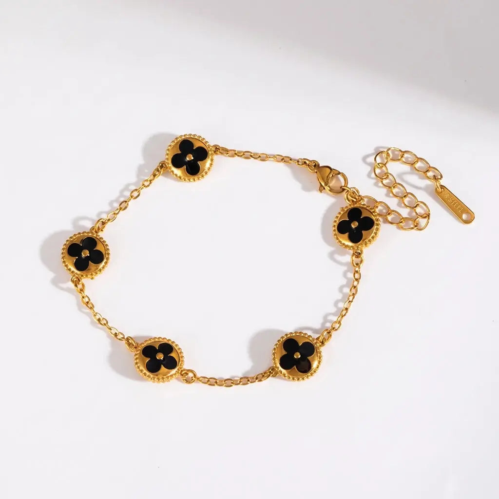 Bracelet Trèfle Noir YasuCandle