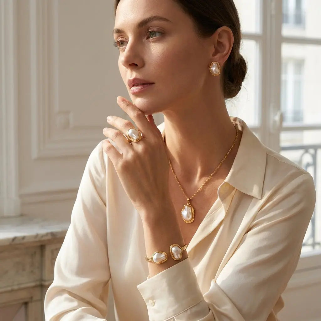 Parure Perla Dorée Kalya Paris