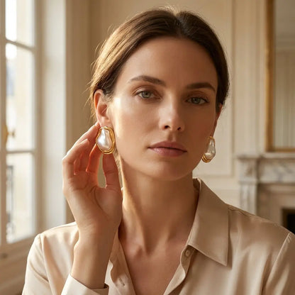 Boucles Perla Dorée Kalya Paris